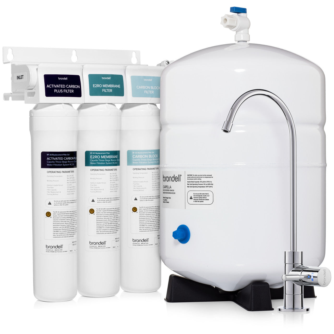 Capella Reverse Osmosis Water Filtration System, WQA Gold Seal Certified w- Eco-friendly 1:1 Wastewater Ratio