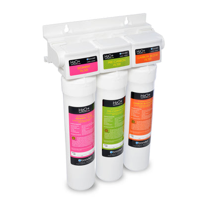 H2O+ Coral Three-Stage Undercounter Water Filtration System with Over 99% Lead Reduction